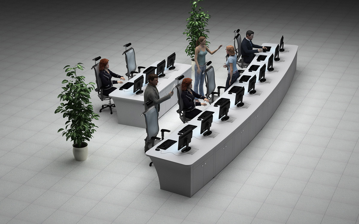 監(jiān)控操作臺設計圖