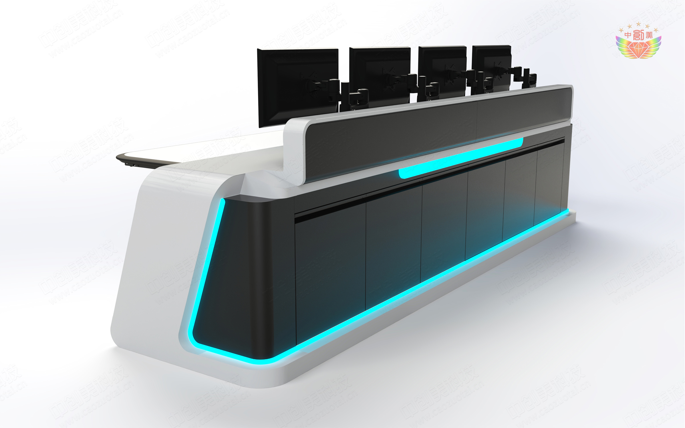 指揮中心監(jiān)控操作臺(tái)樣式圖