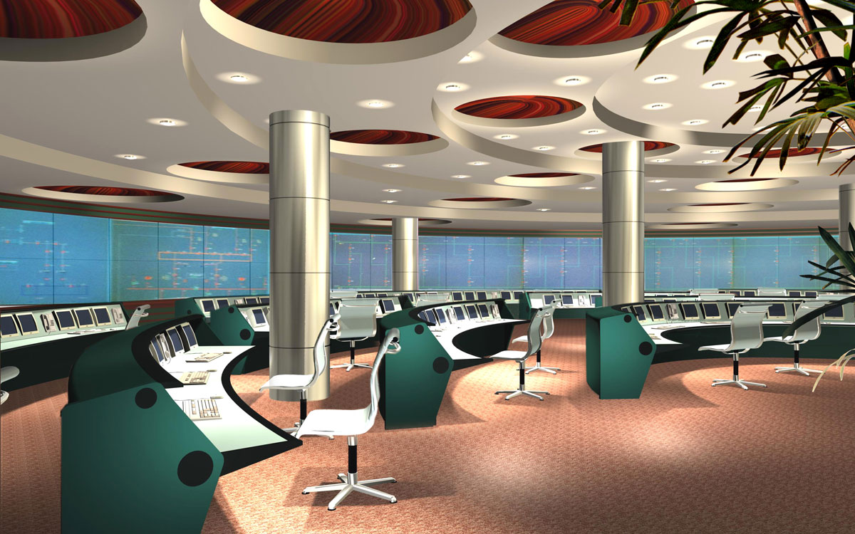 監(jiān)控室調(diào)度臺設計圖