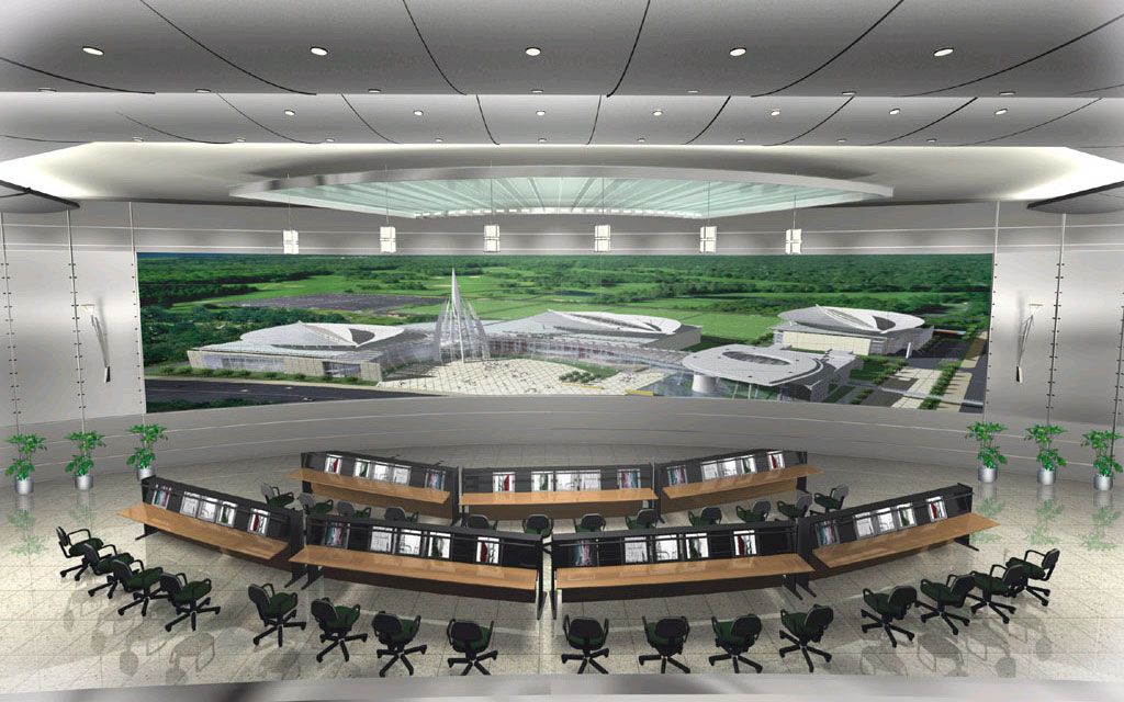 指揮調(diào)度臺設計效果圖片